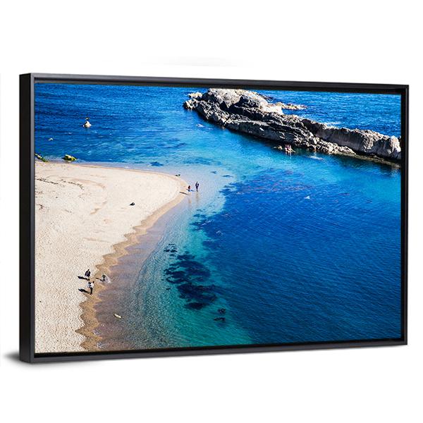 Jurassic Coast Of Dorset Canvas Wall Art-3 Horizontal-Gallery Wrap-25&quot; x 16&quot;-Tiaracle
