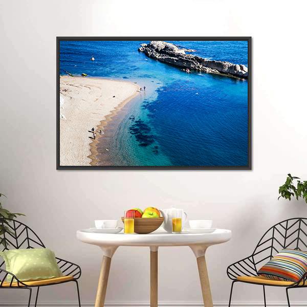 Jurassic Coast Of Dorset Canvas Wall Art-3 Horizontal-Gallery Wrap-25" x 16"-Tiaracle