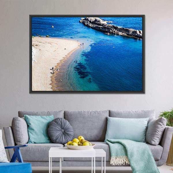 Jurassic Coast Of Dorset Canvas Wall Art-3 Horizontal-Gallery Wrap-25" x 16"-Tiaracle