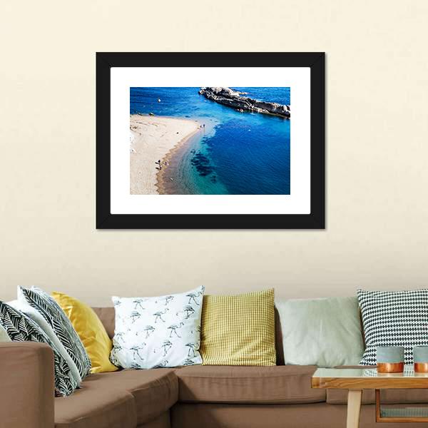 Jurassic Coast Of Dorset Canvas Wall Art-3 Horizontal-Gallery Wrap-25" x 16"-Tiaracle