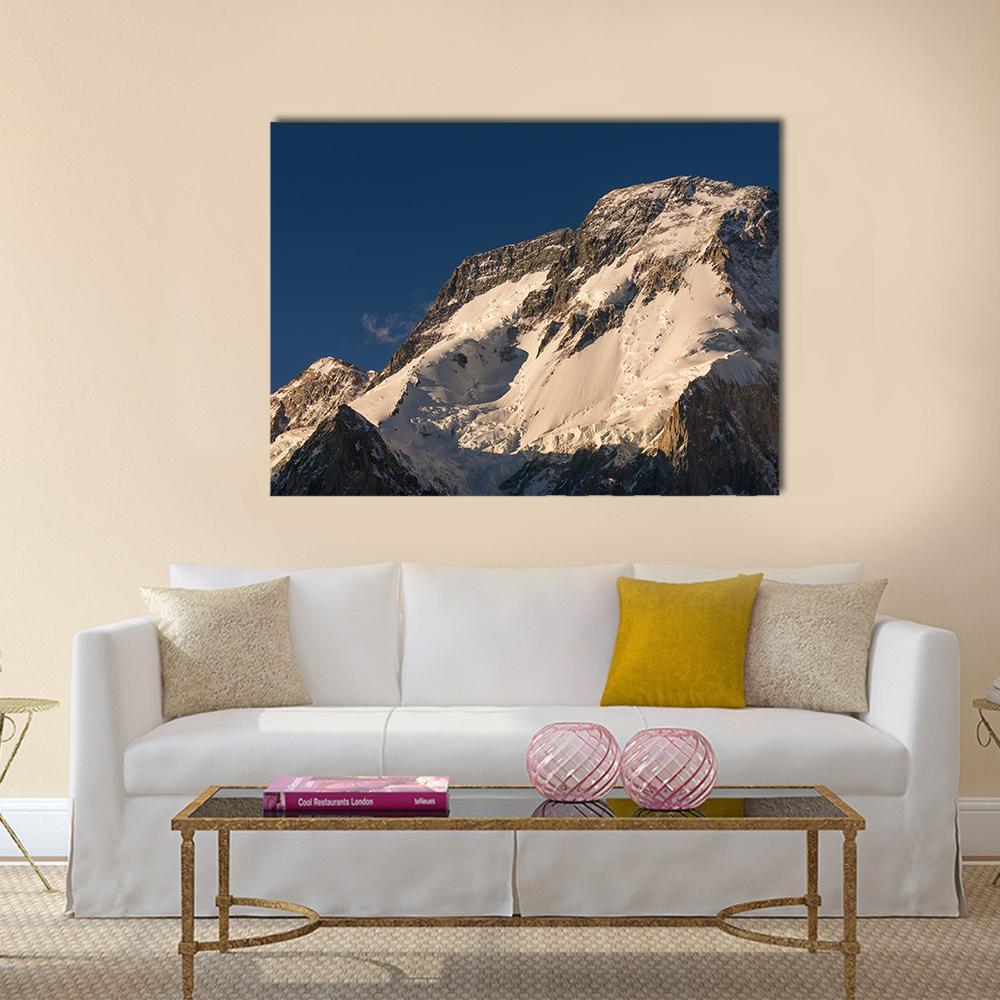 K2 Broad Peak Mountain Canvas Wall Art-5 Pop-Gallery Wrap-32" x 21"-Tiaracle