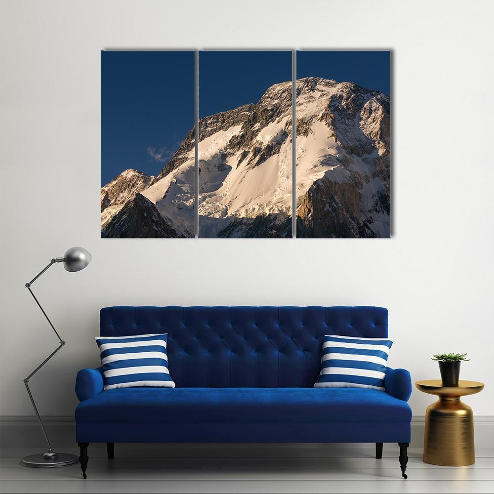 K2 Broad Peak Mountain Canvas Wall Art-3 Horizontal-Gallery Wrap-25" x 16"-Tiaracle