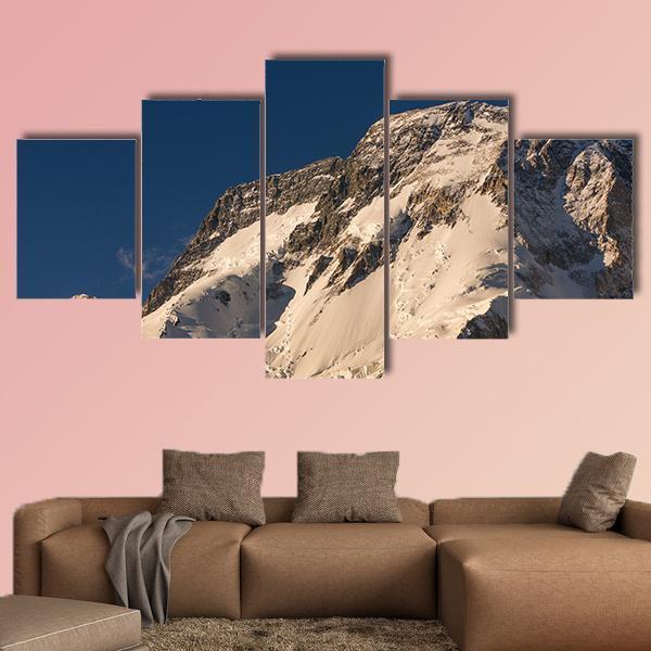 K2 Broad Peak Mountain Canvas Wall Art-5 Star-Gallery Wrap-42" x 21"-Tiaracle
