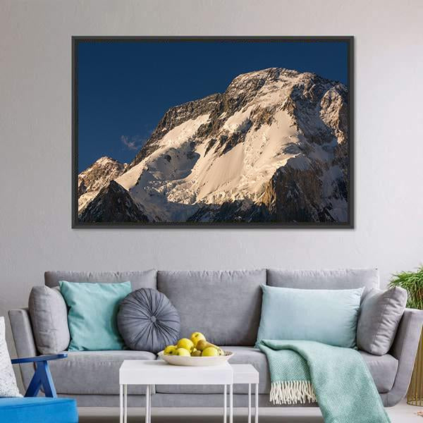 K2 Broad Peak Mountain Canvas Wall Art-5 Horizontal-Gallery Wrap-22" x 12"-Tiaracle