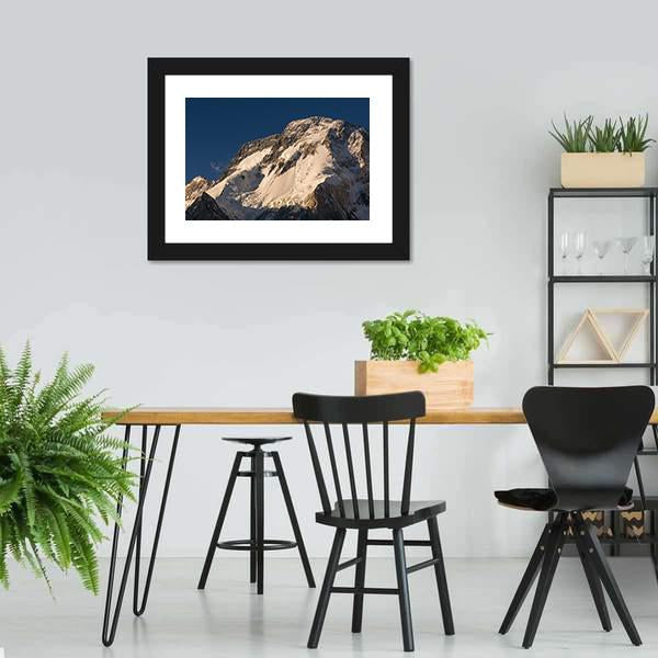 K2 Broad Peak Mountain Canvas Wall Art-5 Horizontal-Gallery Wrap-22" x 12"-Tiaracle