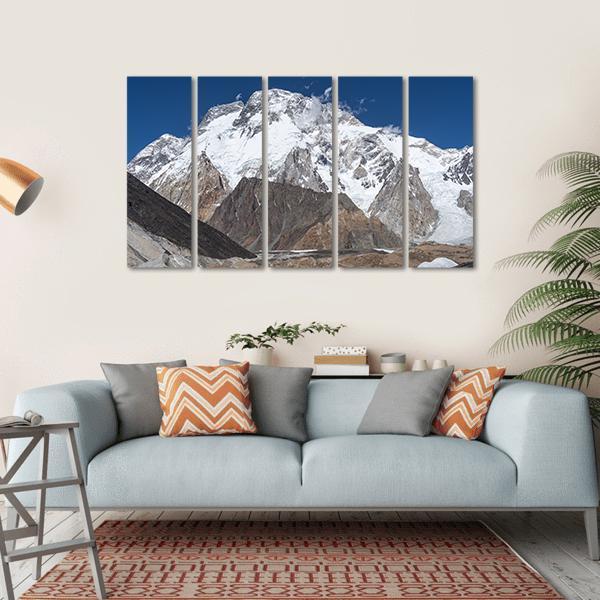 K2 Trek In Pakistan Canvas Wall Art-5 Horizontal-Gallery Wrap-22" x 12"-Tiaracle