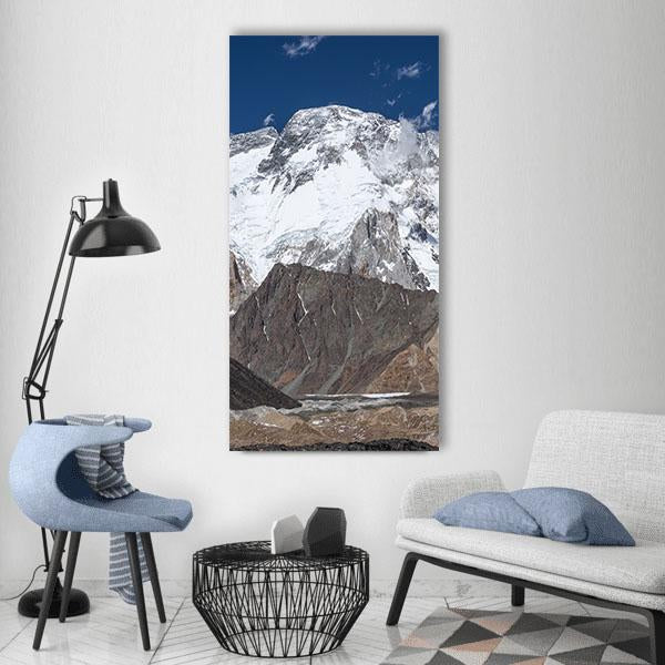 K2 Trek In Pakistan Vertical Canvas Wall Art-1 Vertical-Gallery Wrap-12" x 24"-Tiaracle