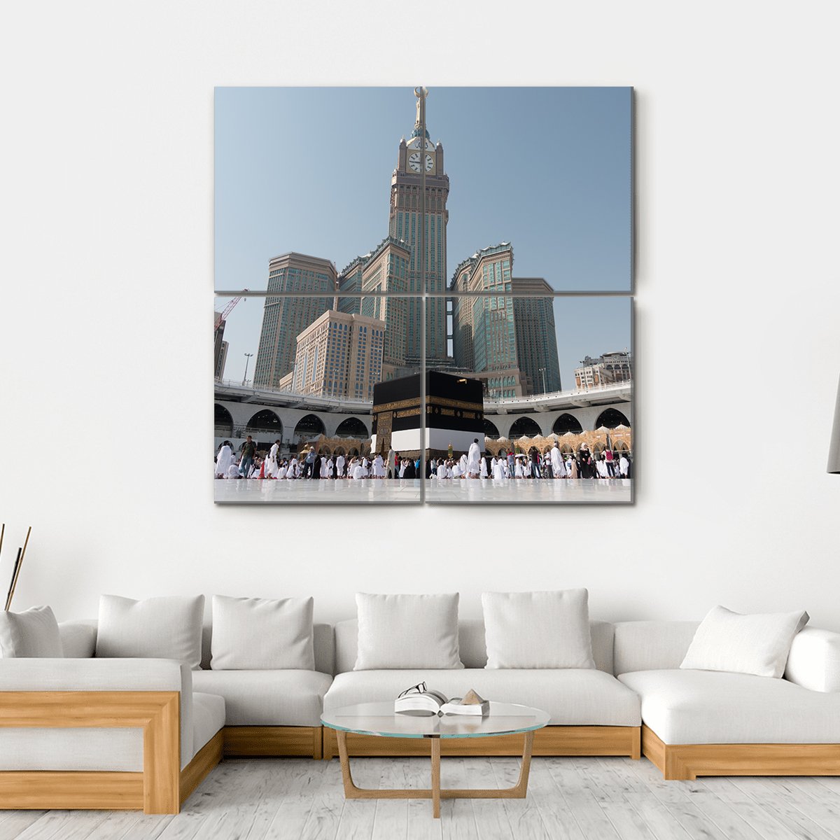 Kaaba At Daytime Canvas Wall Art-4 Square-Gallery Wrap-17" x 17"-Tiaracle
