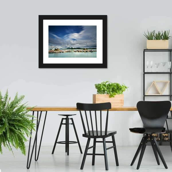 Kabalutan Village Indonesia Canvas Wall Art-3 Horizontal-Gallery Wrap-25" x 16"-Tiaracle