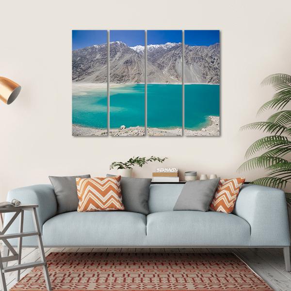Kachura Lake In Skardu Canvas Wall Art-4 Horizontal-Gallery Wrap-34" x 24"-Tiaracle
