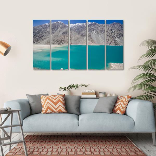 Kachura Lake In Skardu Canvas Wall Art-5 Horizontal-Gallery Wrap-22" x 12"-Tiaracle