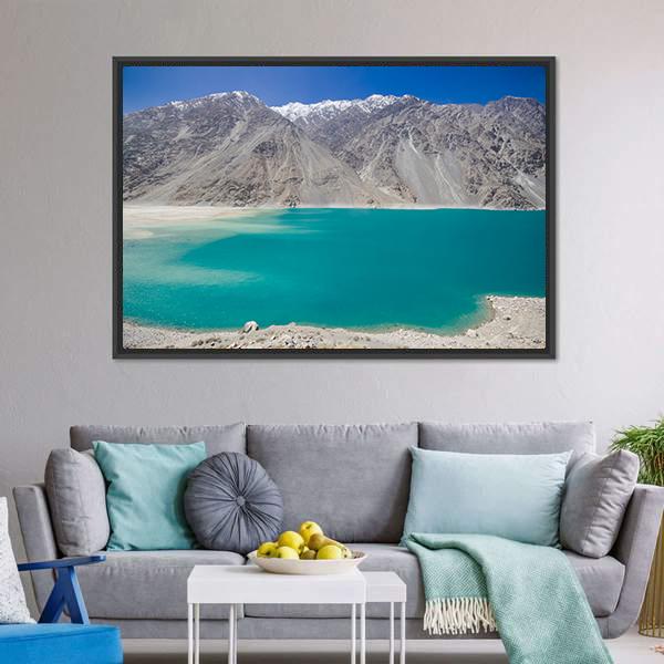Kachura Lake In Skardu Canvas Wall Art-5 Horizontal-Gallery Wrap-22" x 12"-Tiaracle