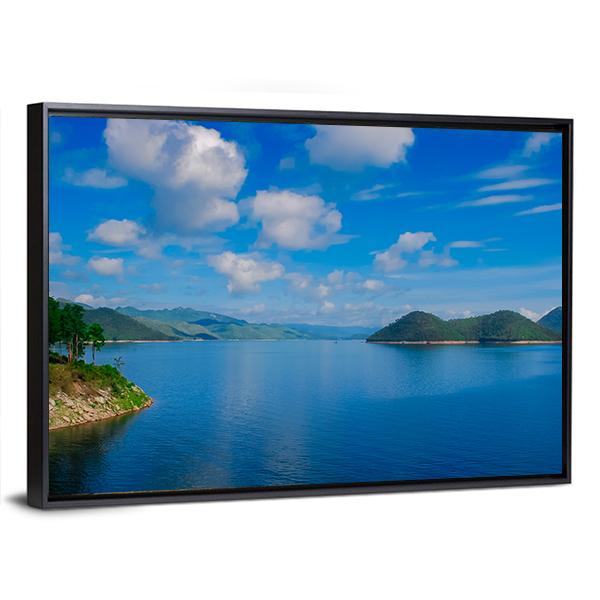 Kaeng Krachan Dam Thailand Canvas Wall Art-3 Horizontal-Gallery Wrap-25" x 16"-Tiaracle