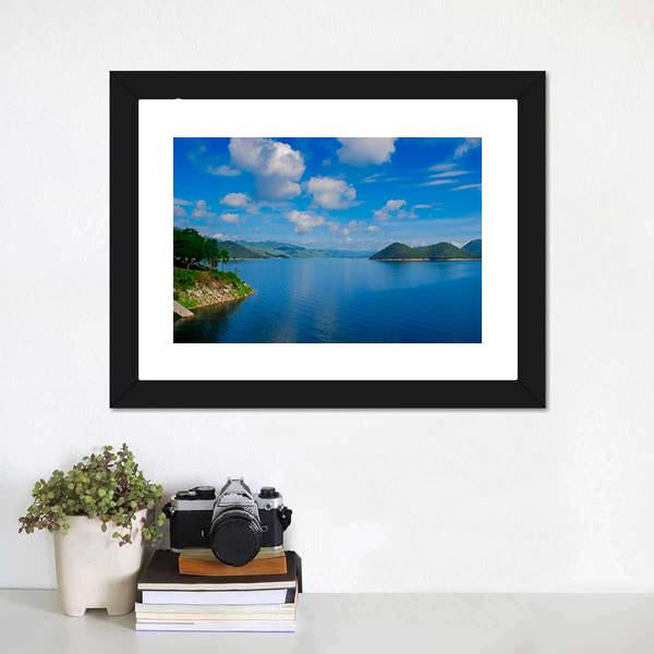 Kaeng Krachan Dam Thailand Canvas Wall Art-1 Piece-Framed Print-20" x 16"-Tiaracle