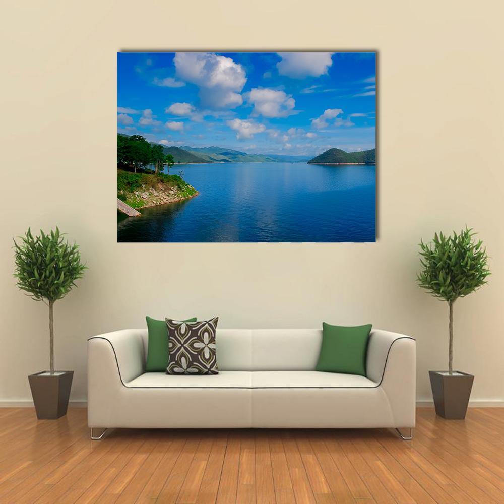 Kaeng Krachan Dam Thailand Canvas Wall Art-1 Piece-Gallery Wrap-48" x 32"-Tiaracle