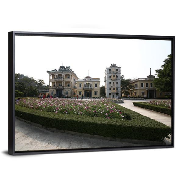 Kaiping Garden China Canvas Wall Art-3 Horizontal-Gallery Wrap-25" x 16"-Tiaracle