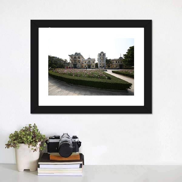 Kaiping Garden China Canvas Wall Art-1 Piece-Framed Print-20" x 16"-Tiaracle