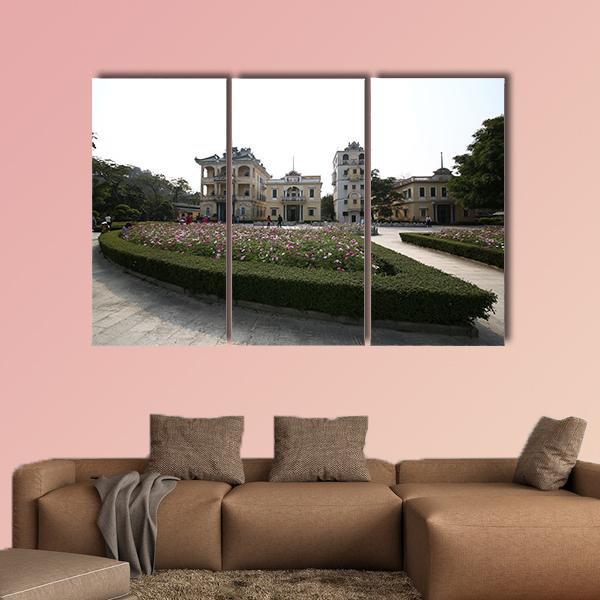 Kaiping Garden China Canvas Wall Art-3 Horizontal-Gallery Wrap-25" x 16"-Tiaracle