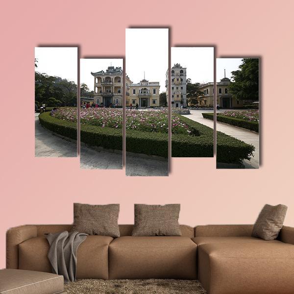 Kaiping Garden China Canvas Wall Art-5 Pop-Gallery Wrap-47" x 32"-Tiaracle