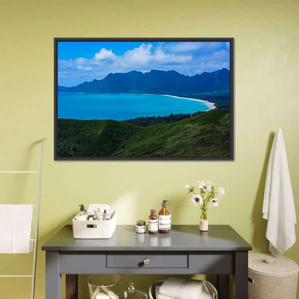 Kaiwa Ridge Trail Canvas Wall Art-1 Piece-Floating Frame-24" x 16"-Tiaracle
