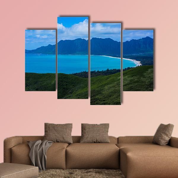 Kaiwa Ridge Trail Canvas Wall Art-4 Pop-Gallery Wrap-50" x 32"-Tiaracle