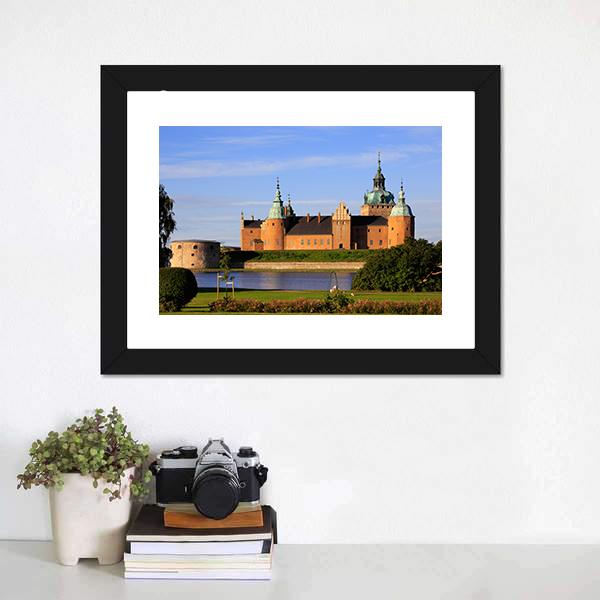 Kalmar Castle In Sweden Canvas Wall Art-3 Horizontal-Gallery Wrap-25" x 16"-Tiaracle