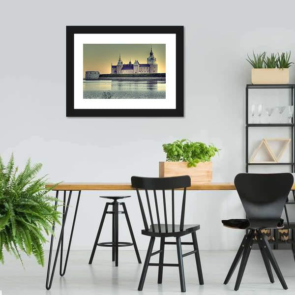 Kalmar Castle Sweden Canvas Wall Art-5 Horizontal-Gallery Wrap-22" x 12"-Tiaracle