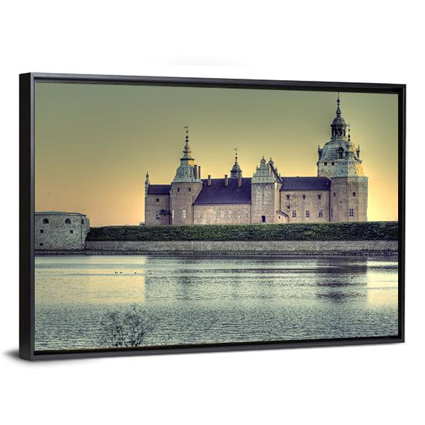 Kalmar Castle Sweden Canvas Wall Art-5 Horizontal-Gallery Wrap-22" x 12"-Tiaracle