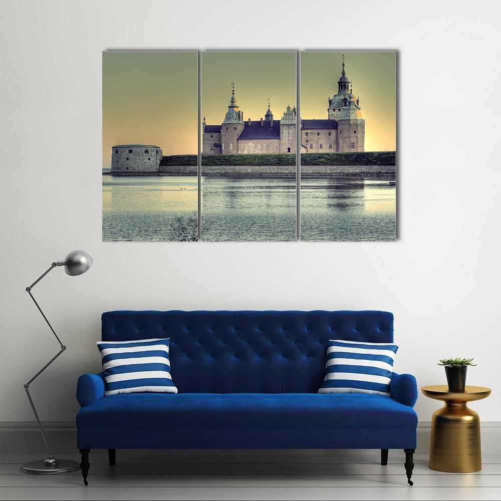 Kalmar Castle Sweden Canvas Wall Art-3 Horizontal-Gallery Wrap-37" x 24"-Tiaracle