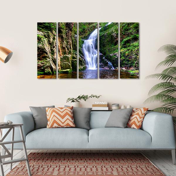 Kamienczyk Waterfall Canvas Wall Art-5 Horizontal-Gallery Wrap-22" x 12"-Tiaracle