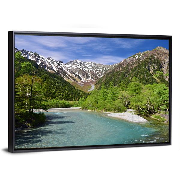 Kamikochi Highland Japan Canvas Wall Art-3 Horizontal-Gallery Wrap-25" x 16"-Tiaracle