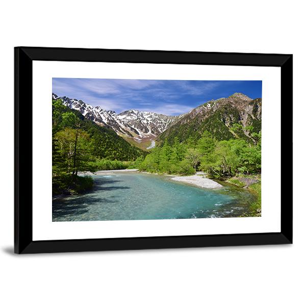 Kamikochi Highland Japan Canvas Wall Art-3 Horizontal-Gallery Wrap-25" x 16"-Tiaracle