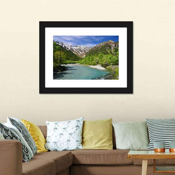 Kamikochi Highland Japan Canvas Wall Art-3 Horizontal-Gallery Wrap-25" x 16"-Tiaracle