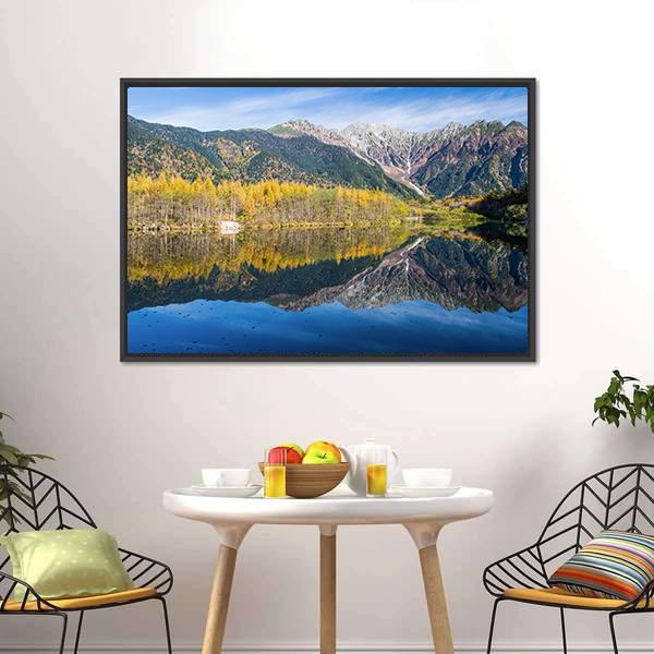 Kamikochi In Northern Japan Canvas Wall Art-3 Horizontal-Gallery Wrap-25" x 16"-Tiaracle