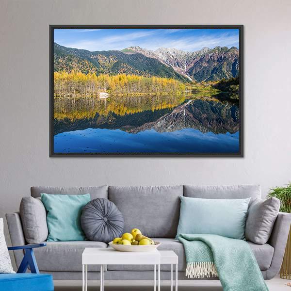 Kamikochi In Northern Japan Canvas Wall Art-3 Horizontal-Gallery Wrap-25" x 16"-Tiaracle