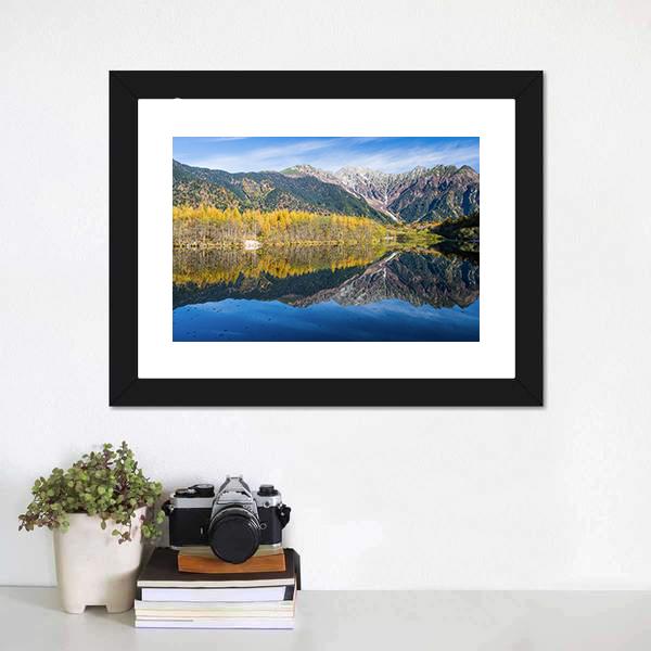 Kamikochi In Northern Japan Canvas Wall Art-1 Piece-Framed Print-20" x 16"-Tiaracle