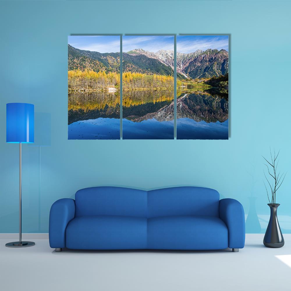 Kamikochi In Northern Japan Canvas Wall Art-3 Horizontal-Gallery Wrap-37" x 24"-Tiaracle