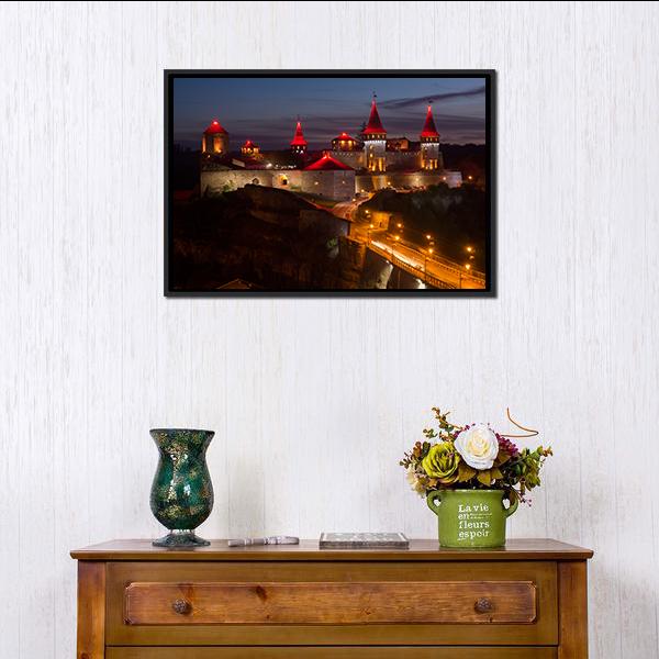 Kamyanets-Podilsky Ukraine Canvas Wall Art-3 Horizontal-Gallery Wrap-25" x 16"-Tiaracle