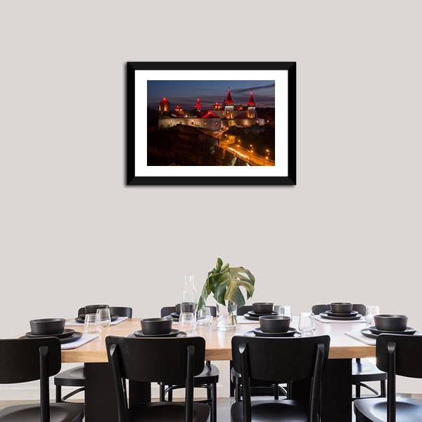 Kamyanets-Podilsky Ukraine Canvas Wall Art-1 Piece-Framed Print-20" x 16"-Tiaracle