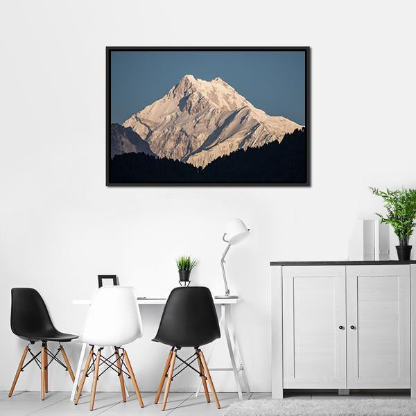Kanchenjunga Peak In India Canvas Wall Art-5 Horizontal-Gallery Wrap-22" x 12"-Tiaracle