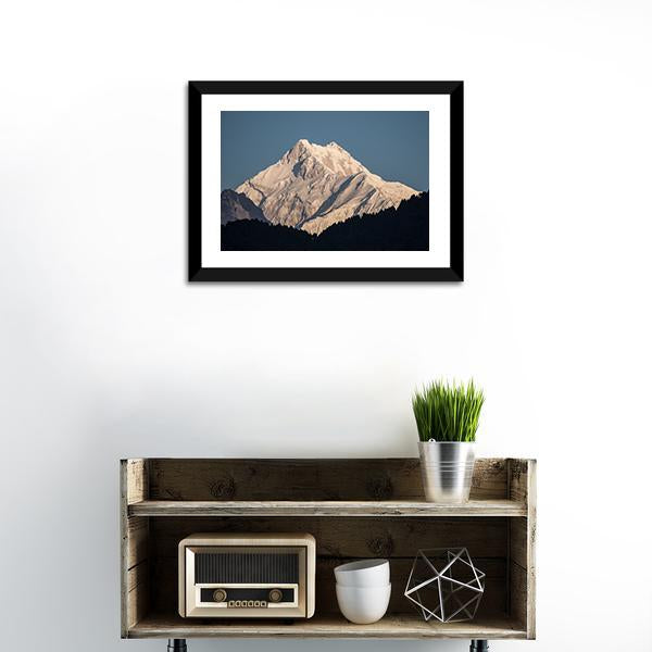 Kanchenjunga Peak In India Canvas Wall Art-5 Horizontal-Gallery Wrap-22" x 12"-Tiaracle