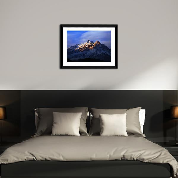 Kangchenjunga Close Up View Canvas Wall Art-5 Horizontal-Gallery Wrap-22" x 12"-Tiaracle