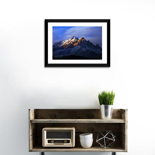 Kangchenjunga Close Up View Canvas Wall Art-5 Horizontal-Gallery Wrap-22" x 12"-Tiaracle