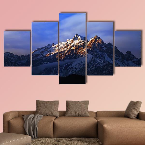 Kangchenjunga Close Up View Canvas Wall Art-5 Star-Gallery Wrap-42" x 21"-Tiaracle