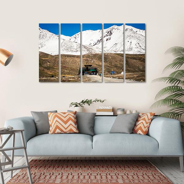 Karakoram Mountain Range Pakistan Canvas Wall Art-5 Horizontal-Gallery Wrap-22" x 12"-Tiaracle