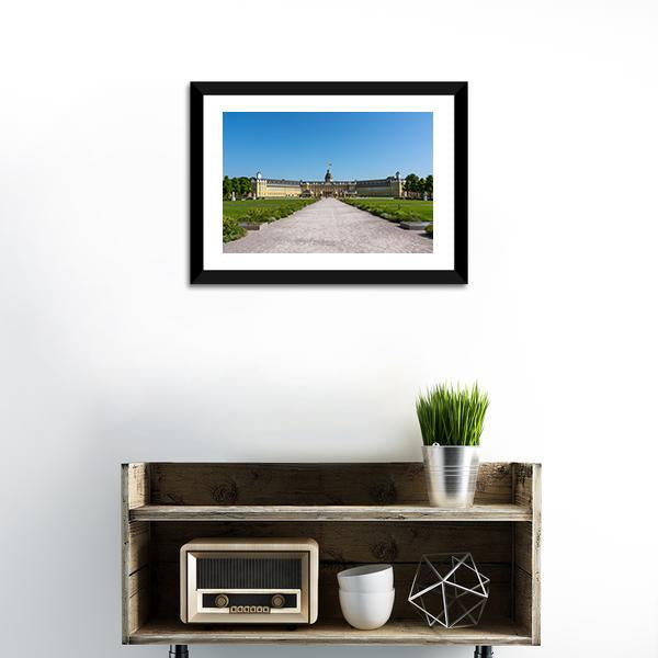 Karlsruhe Palace Canvas Wall Art-3 Horizontal-Gallery Wrap-25" x 16"-Tiaracle
