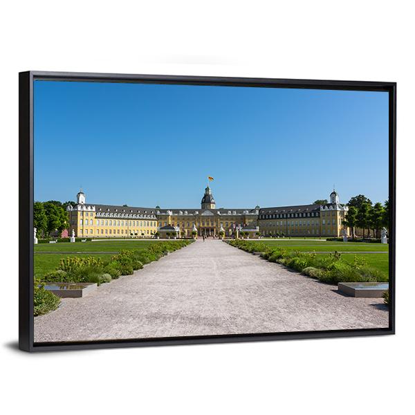 Karlsruhe Palace Canvas Wall Art-3 Horizontal-Gallery Wrap-25" x 16"-Tiaracle