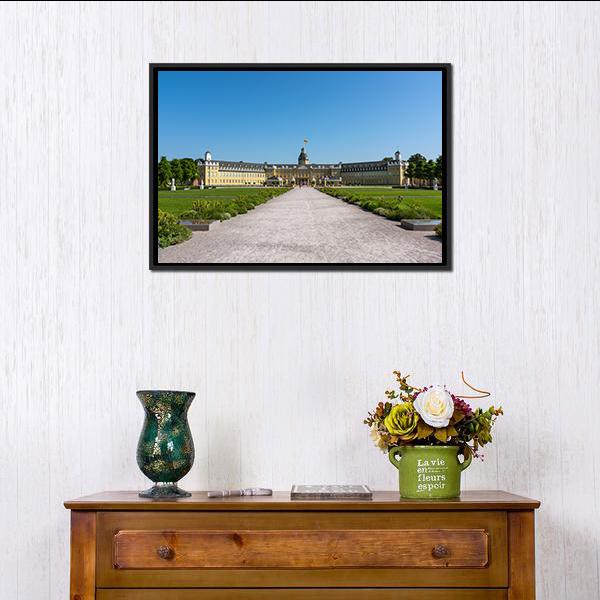 Karlsruhe Palace Canvas Wall Art-3 Horizontal-Gallery Wrap-25" x 16"-Tiaracle