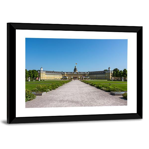 Karlsruhe Palace Canvas Wall Art-3 Horizontal-Gallery Wrap-25" x 16"-Tiaracle