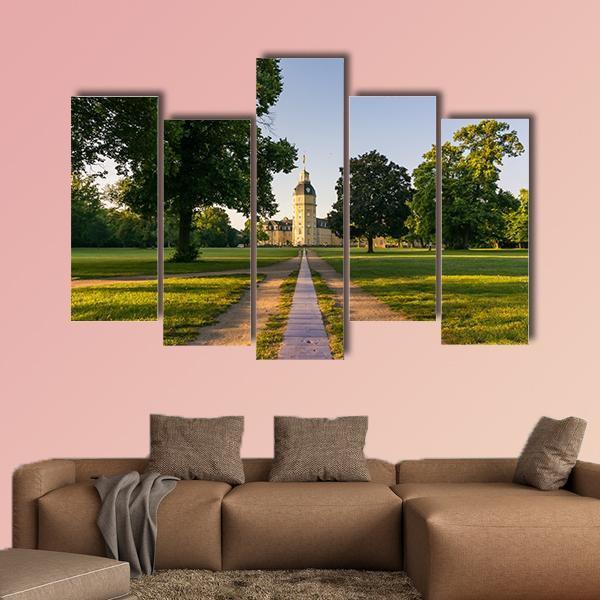 Karlsruhe Palace Germany Canvas Wall Art-5 Pop-Gallery Wrap-47" x 32"-Tiaracle